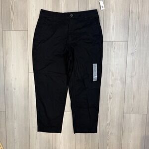 NWT Old Navy Women's High-Waisted OGC Chino Pants Black Size Large